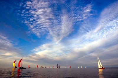 Sailing Lake Ontario by Matthias Boettrich