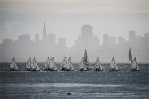 Sails of San Francisco by Lou Ryen