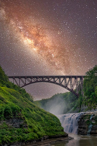Milky Way over Letchworth by Marie Costanza
