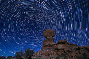 Star Trails at Arches National Park by Martha Price