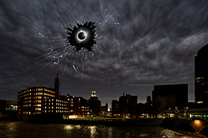 Broken Glass Eclipse by Tom Knauss