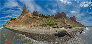 Chimney Bluffs by Sheridan Vincent