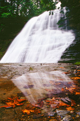 Reflection at Hidden Falls by Gary Thompson