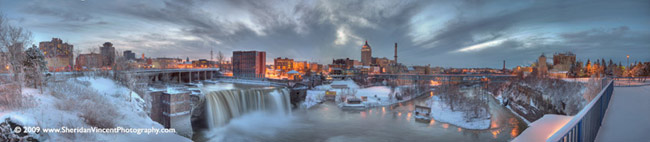 High Falls Winter by Sheridan Vincent